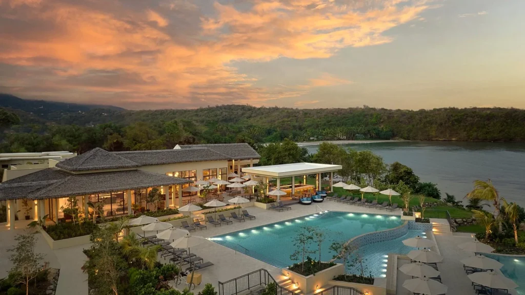 Six Senses Grenada at sunset
