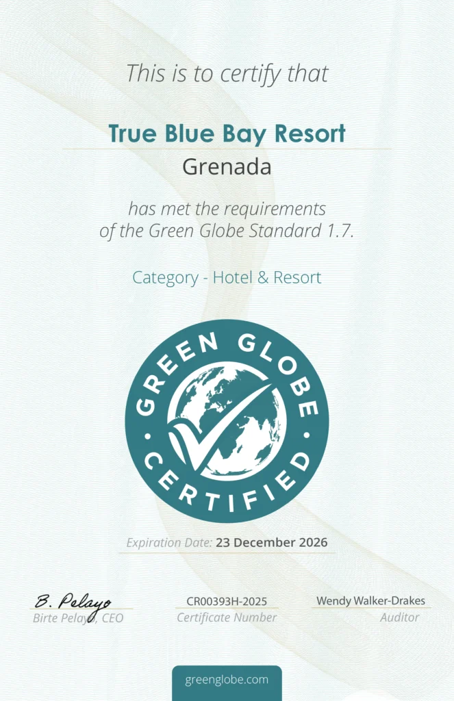 True Blue Bay Boutique Earns Green Globe Certification